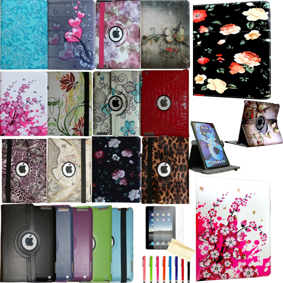 360 Rotating Smart Case Magnetic Cover for Apple iPad 8th/7th/6th/5th &Air 4/3/2 - Image 1 of 1