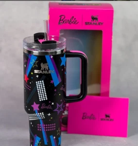 Barbie x Stanley Tumbler '80s ROCKERS 40 oz Quencher NEW Limited - Picture 1 of 1