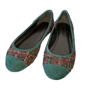 ANNA BAIGUERA plaid ballet flats with leather soles, US size 8, Euro size 39 - Picture 1 of 9