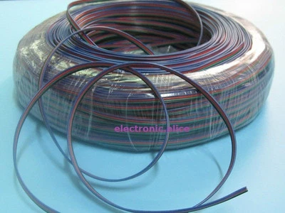 4Pin RGB Extension Cable Wire Cord 4 3528 5050 RGB LED Strip 1m-100m - Image 1 of 4