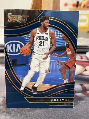 2021 Panini Select Basketball Joel Embiid Courtside Blue Parallel #216 76’ers - Image 1 of 2
