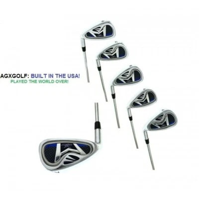 AGXGOLF LADIES XLT LEFT HAND MAGNUM GRAPHITE IRONS SET: 6-PW IRONS; USA BUILT - Image 1 of 3