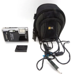 Cámara digital Olympus Stylus Tough 6020 14 MP plateada 2010 impermeable y cable - Imagen 1 de 12