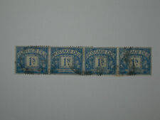 GB Block of 4 Postage Due Parcel Stamps 1s SG d17 1924 Blue