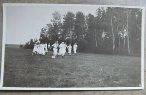 Small Antique Photograph Girls running in a field. - Picture 1 of 3