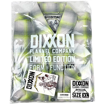 DIXXON Flannel x Metallica And Justice For All Men’s XL Plaid Band Button Shirt - Image 1 of 4