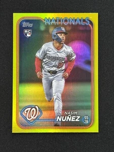 Nasim Nunez 2024 Topps Update Series - Gold Rainbow Foil #US267 (RC) - Picture 1 of 2