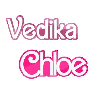 Personalisiertes Barbie Türschild 3D Schlafzimmer Wanddekor Kinder Mädchen Party Namensschild - Bild 1 von 19