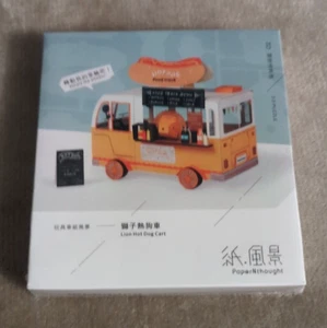 Lion Hot Dog Cart 3D Puzzle New Factory Sealed 100x95x65 mm New Factory Sealed - Picture 1 of 8