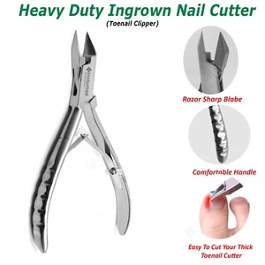 Ingrown Toe Nail Cutter Chiropody Heavy Duty Manicure Pedicure Thick Nail Nipper - Picture 1 of 6