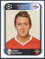 PANINI UEFA CHAMPIONS LEAGUE 2010-11- #393-SPARTAK MOSCOW & EIRE-AIDEN McGEADY