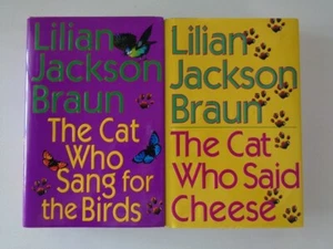 LOT 2 LILIAN JACKSON BRAUN HB, THE CAT WHO SAID CHEESE & SANG FOR THE BIRDS ULN - Picture 1 of 1