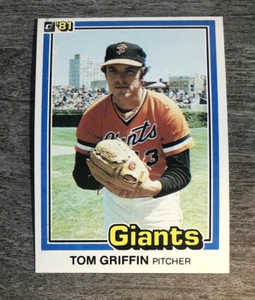 Tom Griffin 1981 Donruss Giants #75 *C996* Set Break - Picture 1 of 2