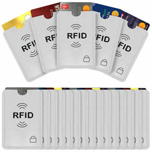 10PCS Anti RFID Blocking Card Sleeve-Secure Credit/Debit Card Holder ID Wallet
