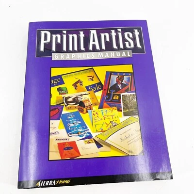 PRINT ARTIST Graphics Manual By Sierra Home Paperback Catalog 1977 Graphic Desig - Image 1 of 4