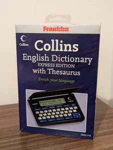 Franklin Collins DMQ-119 Pocket English Dictionary Thesaurus Express Edition New - Picture 1 of 4