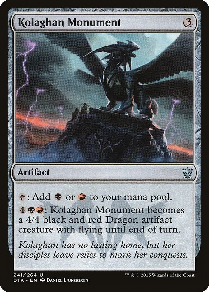 Kolaghan Monument [Dragons of Tarkir] (DTK 241) Near Mint - Image 1 of 1
