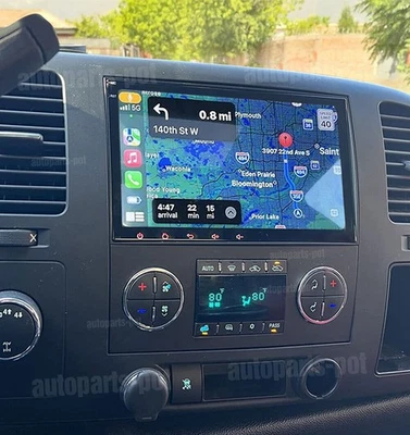 For Chevrolet Silverado 2007-2013 Radio Stereo CarPlay Android 13 GPS Head Units - Image 1 of 4