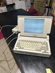 Ordinateur Compaq SLT 286 modèle 2680 ordinateur portable fonctionnel Nike émis époque Michael Jordan - Photo 1/7
