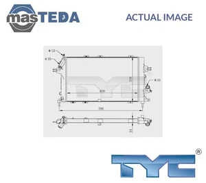 725-0028-R ENGINE COOLING RADIATOR TYC NEW OE REPLACEMENT - Picture 1 of 5
