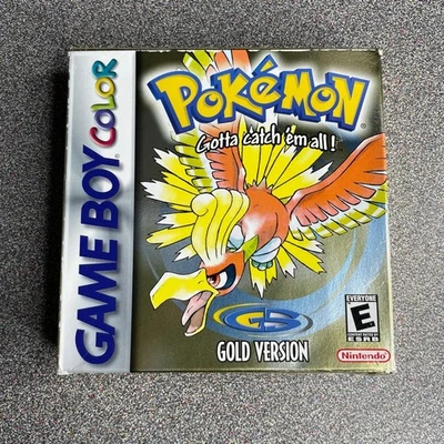 Pokemon Gold Nintendo Gameboy Color GBC Boxed - No Manual - New Battery - Image 1 of 4