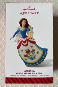 Hallmark 2014 Keepsake Ornament AMERICA PATRIOTIC #4 Angels Around the World New - Picture 1 of 1