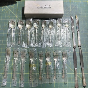 FINE ARTS STERLING SILVER FLATWARE SET PROCESSIONAL 20 Piece - Picture 1 of 15