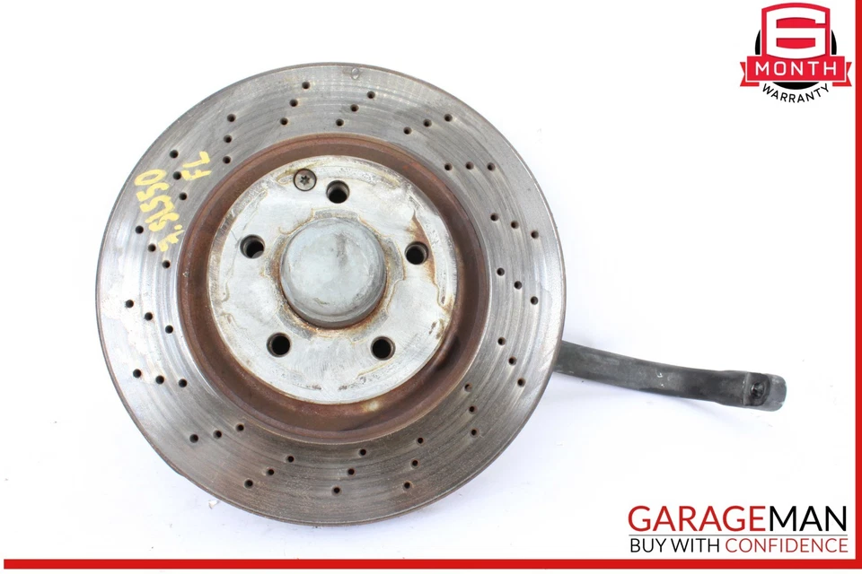 03-12 Mercedes R230 SL550 Nudillo husillo delantero izquierdo lado conductor con rotor de disco Foto 1 de 4