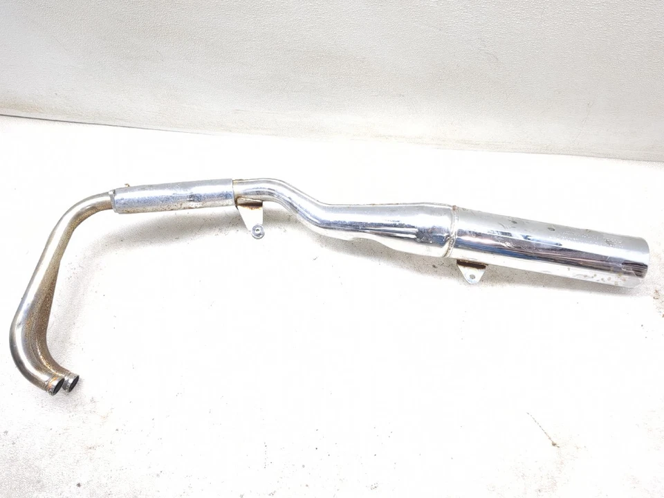 91-93 Suzuki GSX1100 G GSX 1100 Rear Right Full Exhaust Header Pipe Muffler - Image 1 of 4