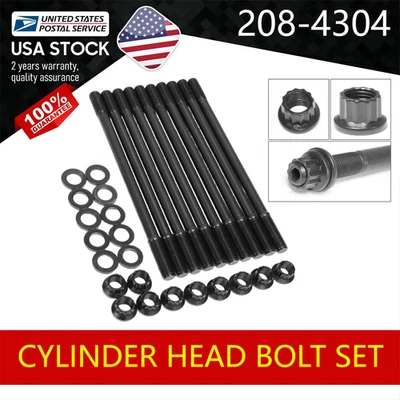 208-4304 Cylinder Head Stud Kit For Honda Prelude H22A1 H22A4 2.2 H22 VTEC Foto 1 de 4