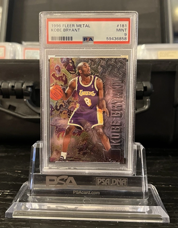 1996 Fleer Metal Kobe Bryant #181 Rookie Card PSA 9 MINT - Image 1 of 2