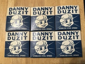 Vintage "DANNY DUZIT" Lot Of 6 Stainless Steel Sponhes NOS New Old Stock - Picture 1 of 4