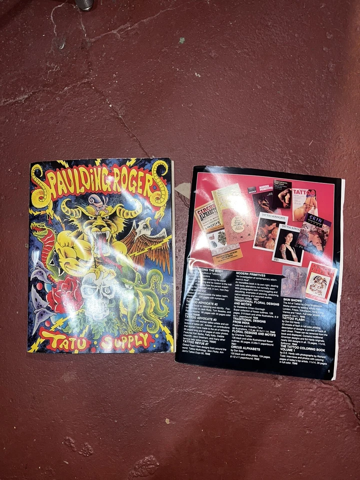 DE COLECCIÓN 1984 SPAULDING ROGERS TATU CATÁLOGO DE SUMINISTROS TATUAJE FLASH Foto 1 de 4