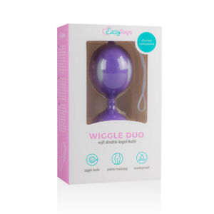 EasyToys Wiggle Duo Kegel Balls | Jiggle Balls Silicone Muscles Pelvic Exerciser