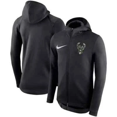 Milwaukee Bucks Nike Therma Flex Showtime On Court Bench sudadera con capucha para hombre 2019 NBA Foto 1 de 3