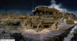 Iraq war Military art print Basra Scots Guards Battlegroup Royal Dragoon Guards - Picture 1 of 1
