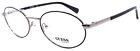 GUESS GU8239 005 Eyeglasses Frames Oval 55-19-140 Black / Gunmetal