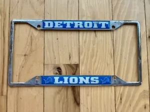 Metal Detroit Lions License Plate Frame - Picture 1 of 4