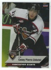 2008-09 Vancouver Giants (WHL) Casey Pierro-Zabotel (Adirondack Thunder)
