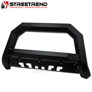 For 2019-2023 Ford Ranger AVT3 Bull Bar Bumper Guard Skid Plate - Matte Black - Picture 1 of 8