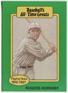 1987 Hygrade Baseball's All-Time Greats - Rogers Hornsby St. Louis Cardinals - Picture 1 of 2