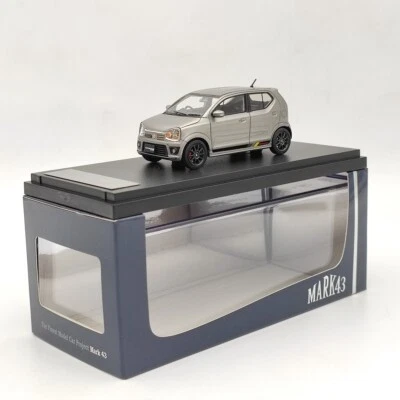 Mark43 PM4360WS 1:43 Suzuki ALTO Works HA36S Silver Resin Model Car Limited - Image 1 of 4