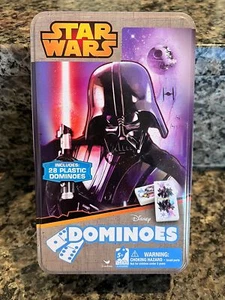 Disney Star Wars Dominoes in Collectable Tin 28 pc - Picture 1 of 9
