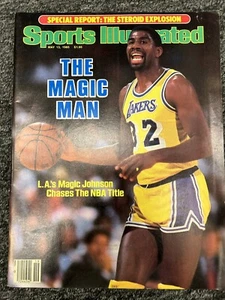 "The Magic Man" Sports Illustrated 5/13/1985, Magic Johnson Chases the NBA Title - Picture 1 of 4