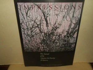 IMPRESSIONS JOURNAL OF THE JAPANESE ART SOCIETY IN AMERICA 2001 No. 42 Pt. 2 - Picture 1 of 24