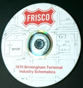St Louis San Francisco 70 Birmingham Terminal Industry Track Schematic PDF onDVD - Picture 1 of 4