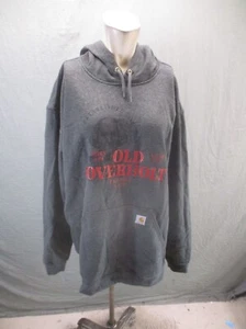 Carhartt Size 2XL Mens Cotton Blend Drawstring Pocket Utility Outdoor Hoodie 782 - Picture 1 of 13