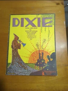 1921 Sheet Music DIXIE SONG ONE-STEP by Sherman Hoffman Sam Coslow & Ed Davis - Picture 1 of 3