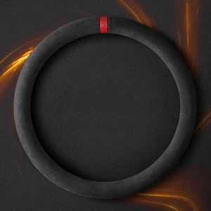 Suede Car Steering Wheel Cover Universal 37-38cm Diameter - Picture 1 of 9