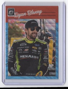 2023 Donruss Optic Retro Carolina Blue Wave Prizm Ryan Blaney Team Penske #72